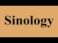 Sinology