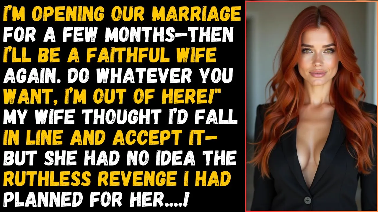 Outline Video Cheating Wife Said: I’m Opening Our Marriage for a Few Months—Then I’ll Be a Faithful Wife Again...