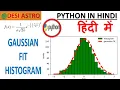 PYTHON FOR DATA SCIENTIST PHYSICIST FIT GAUSSIAN ON HISTOGRAM PLOT PYTHON IN HINDI SCIPY CURVE FIT