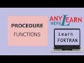 Learn Fortran functions Fortran Tutorial 20