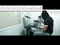 【ドラム譜面】アドレナ Adrena / YOASOBI（花ざかりの君たちへ OP）ドラム 叩いてみた【DRUM COVER】