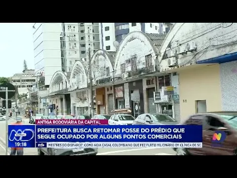 Vistoria surpresa na antiga rodoviária de Florianópolis: prefeitura busca retomar prédio ocupado