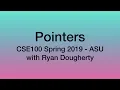 Pointers Dynamic Memory Allocation - CSE100 Programming with C