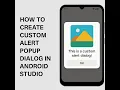 How to Create a Custom Alert Dialog in Android Studio Kotlin Dialog Tutorial 2025