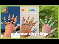 polymer clay rings claytok aesthetic tiktok compilation