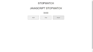 JAVASCRIPT Course Project Based Learning - Stopwatch Projects Using Javascript