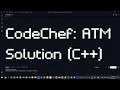 ATM CodeChef Questions Large
