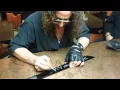 Ari Lehman signing JASON IS WATCHING BLACK MACHETE for sigs - with