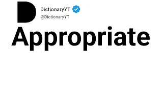 Appropriate Antonyms Opposite Words
