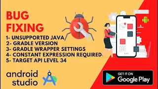 Unsupported Java and Constant Expression Required Error Android Bug Fixing codetrix