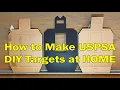 Easy Cheap DIY Target Stencil Template with measurements USPSA ISPC Competition Shooting Practice