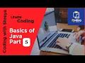 Basics of Java Part-5 Coding with Shreya Coding