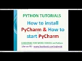 Python Tutorial How to Install PyCharm on windows pycharm installation and introduction