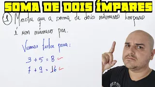 Prove que a soma de dois números ímpares é um número par