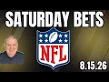 Saturday NFL Preseason Week 1 Picks - 26 l Craig Trapp NFL Picks Predictions