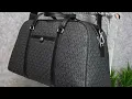 MICHAEL KORS Jet Set Travel Extra-Large Signature Logo Weekender Bag black