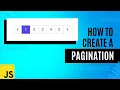 How to create Pagination using HTML CSS and JavaScript