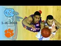 UNC Basketball North Carolina vs Clemson 2008 ACC Tournament Finals Full Game