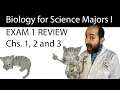 BIOL 1406 Exam 1 Review - Chapters 1 2 and 3