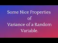 Lecture 20 Properties of Variance of a random variable along with some examples