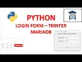 How to make Login Form with MariaDB Database in Python Tkinter