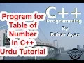 write a program accept number and print Table with do while loop and function