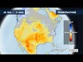 Monthly temperature forecast for the USA 2026
