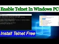 How To Telnet in Windows PC