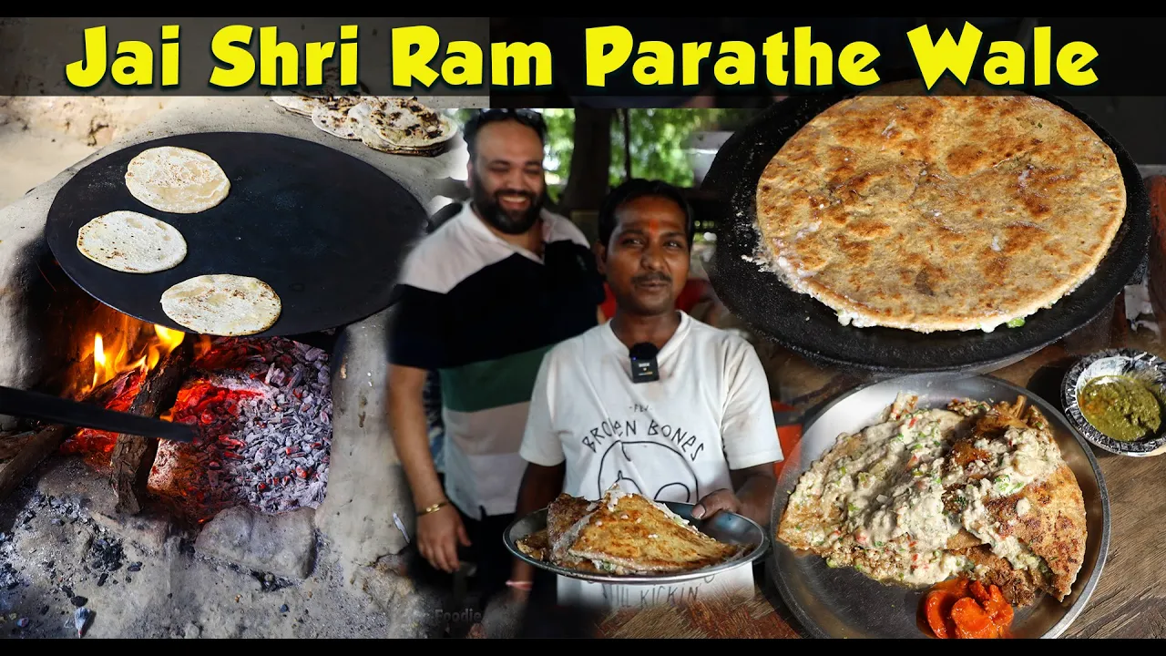 Most Unhygienic Parantha Of Agra - Malai Parantha   Jai Shree Ram Parathe Wale   Street Food Agra