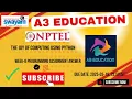 NPTEL The Joy of Computing Using Python Week 8 Programming Assignment Answers Solution 2025