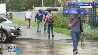 В Омской области объявили штормовое предупреждение