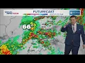 Timing when severe storms with a tornado and large hail risk are expected across Indiana