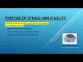 What are advantages or purpose of String immutability in java Explained with example