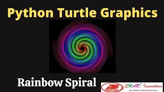 Draw Rainbow Spiral Using Python Turtle Graphics