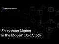 Foundation Models in the Modern Data Stack