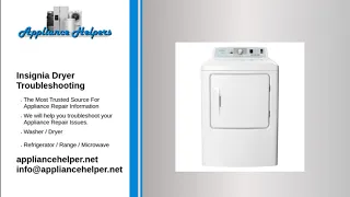 Insignia Dryer Troubleshooting
