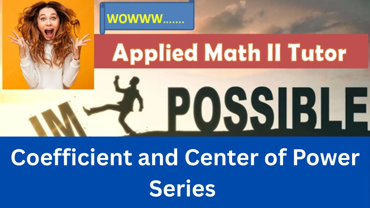 Coefficients and center of power series