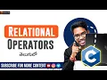 Relational Operator in C Language Telugu