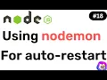 Using nodemon for auto-restart server - Node JS Hindi Coding Scenes
