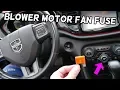 DODGE DART HEATER BLOWER MOTOR FAN FUSE LOCATION REPLACEMENT