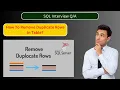 Remove Duplicate records from table SQL Partition by