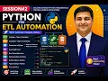 Session Python for ETL Automation Variables Strings Type Casting Comments Real-Time Use