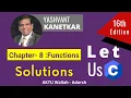 Function chapter 8 Let Us C Solution
