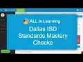 Dallas ISD - Standards Mastery Checks