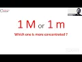1 molar or 1 molar - Which one is more concentrated