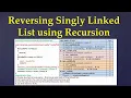 1 9 Reverse Singly Linked List using recursion 92 Reverse Linked List II