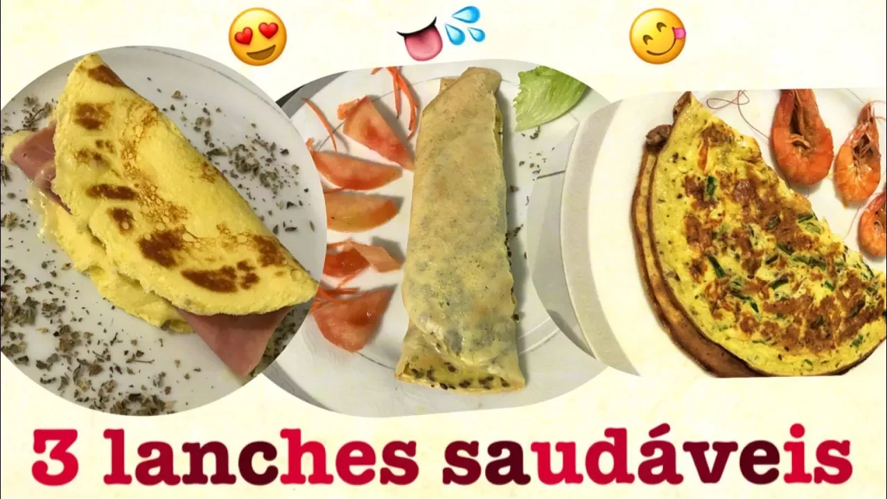 3 LANCHES SAUDÁVEIS POR JERSSY ARAÚJO