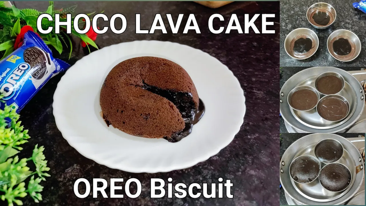 Choco Lava Cake Recipe Without Egg & Oven   Oreo Biscuit Chocolate Cake   Oreo Biscuit Cake Recipe