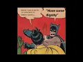 Batman slaps Robin for being a SIMP