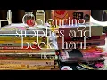 Colouring books and supplies haul UK edition
